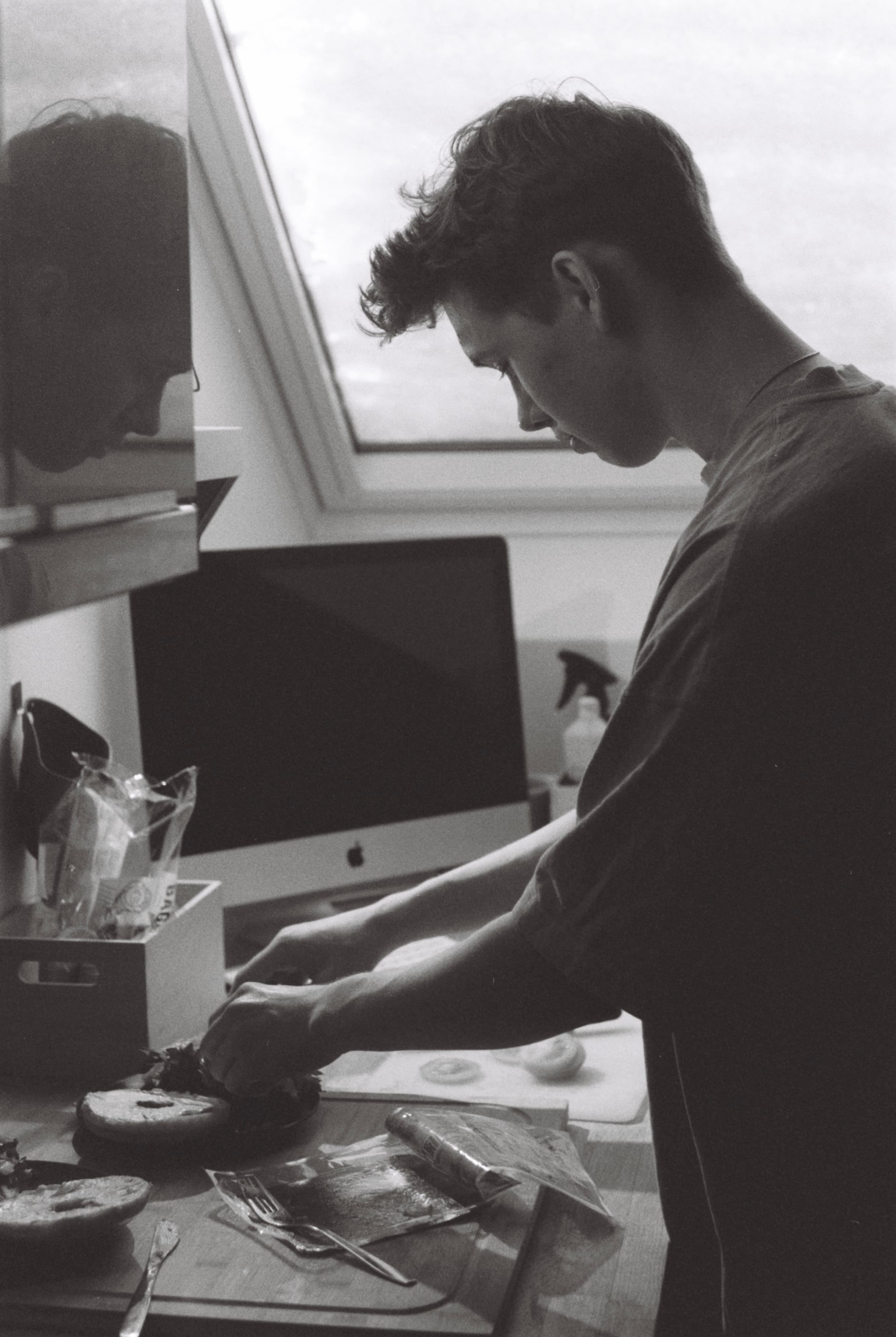 Elias lager lunsj mellom slagene