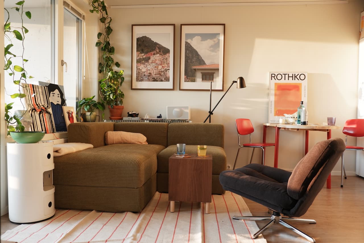 Bursdag på balkongen.